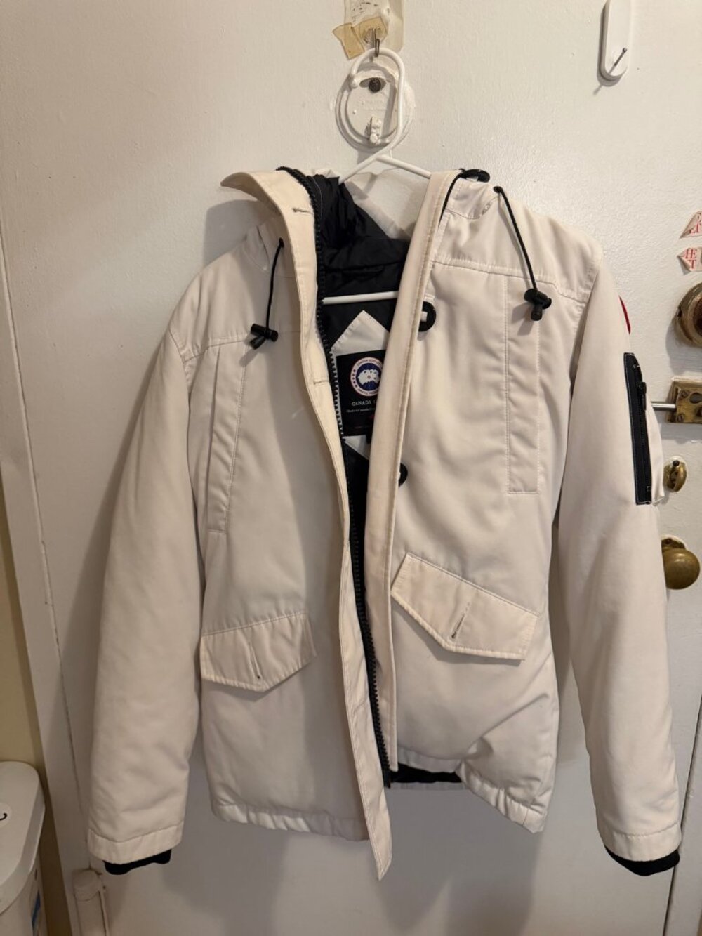 Canada Goose White Down Parka Women's S/P